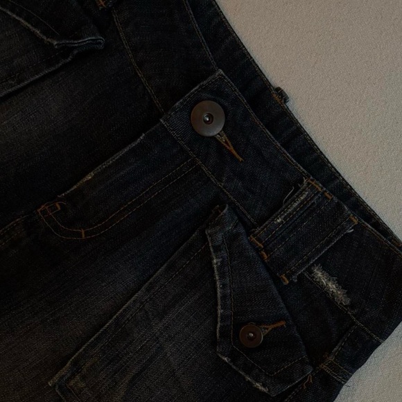 Dark Indigo Denim A-Line Skirt - Picture 2 of 8